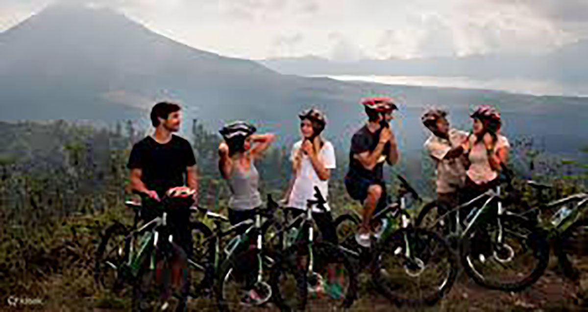 bikepacking group riding